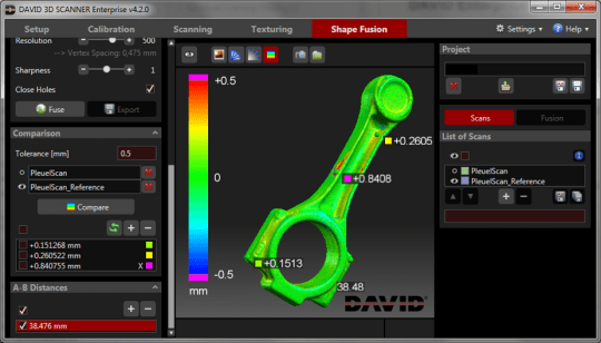 HP 3D Scan v4 Enterprise Software with SDK (aka David 4 SDK Enterprise) - 3DChimera