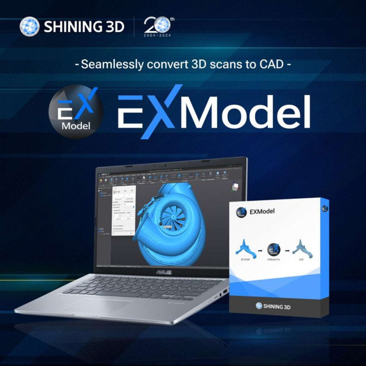 Shining 3D EXModel - Scan to CAD Software – 3DChimera