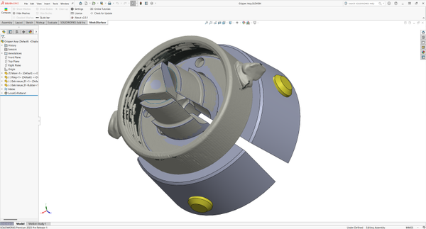 Mesh2Surface for SOLIDWORKS